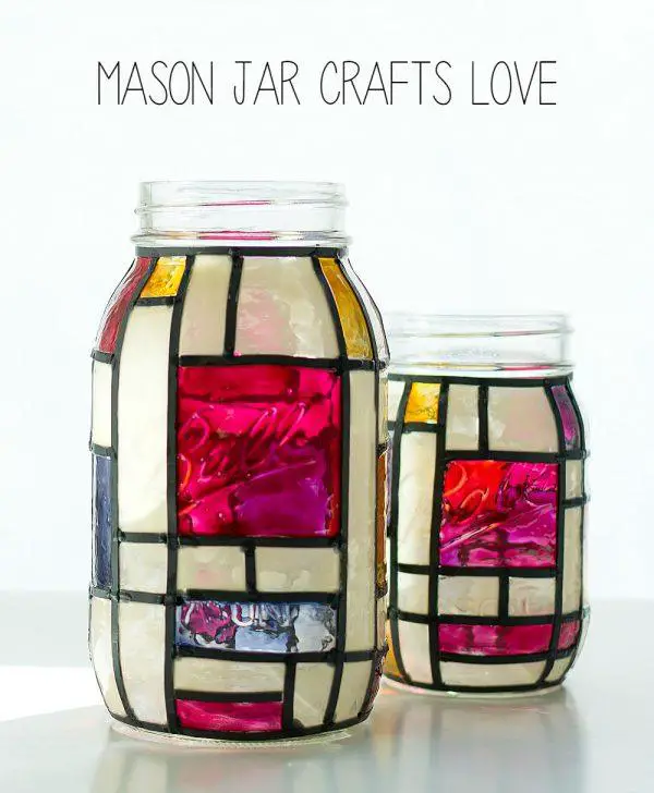 Stained Glass Jars