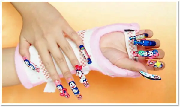 arte de uñas japonés
