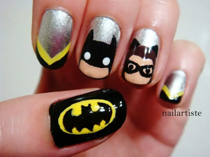35 diseños de los Batman de uñas de arte para los fanáticos de Batman |  ElUtil